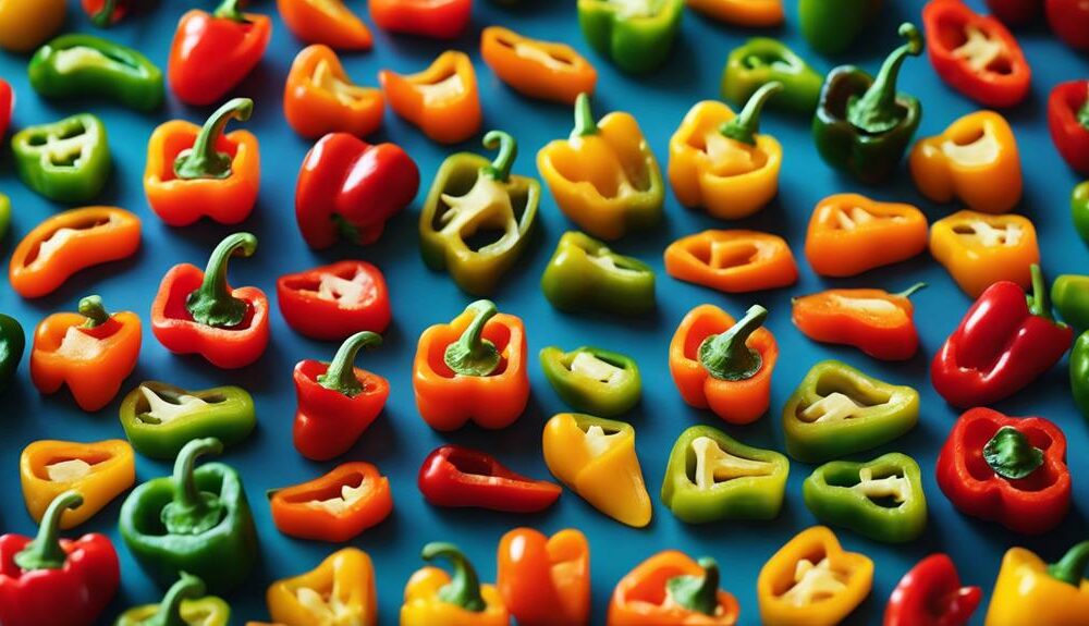 adorable baby bell peppers