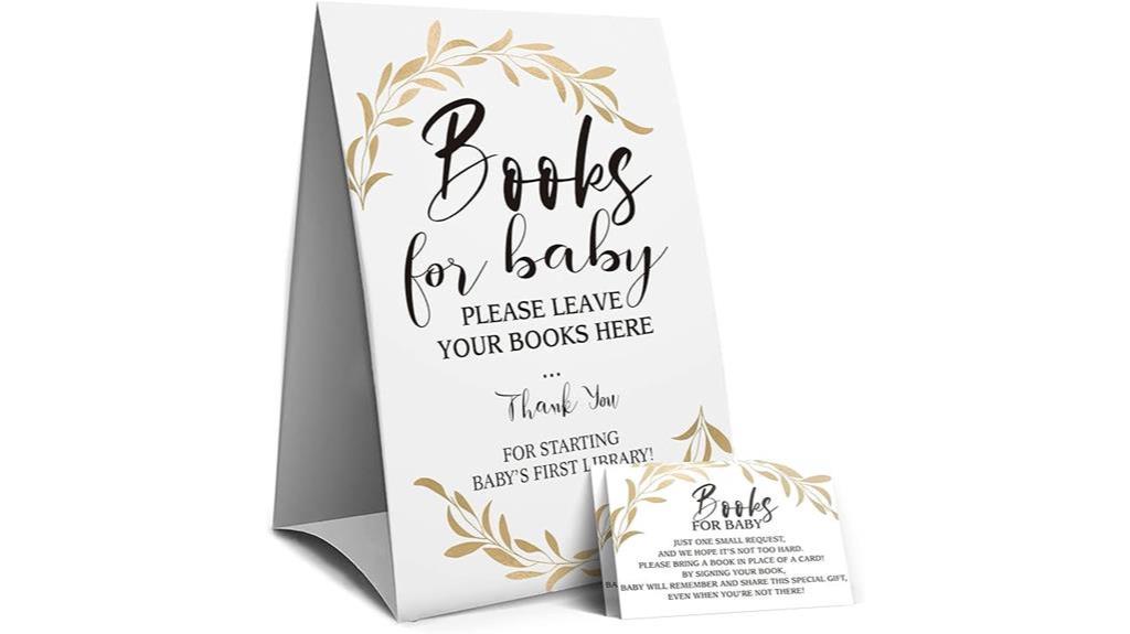 baby book and cards