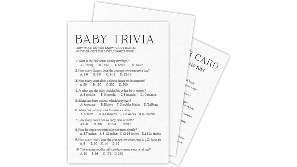 chic baby shower games