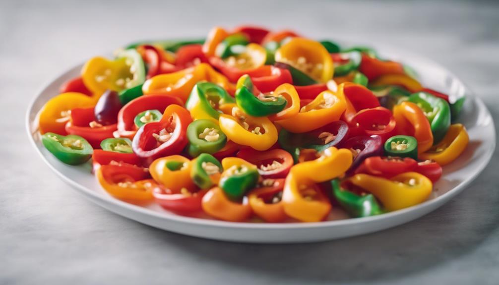 colorful bell peppers salad