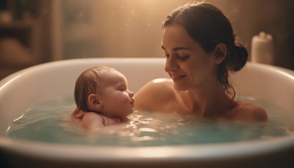 comforting bath for relaxation