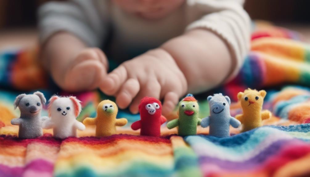 crafting finger puppets at home with children