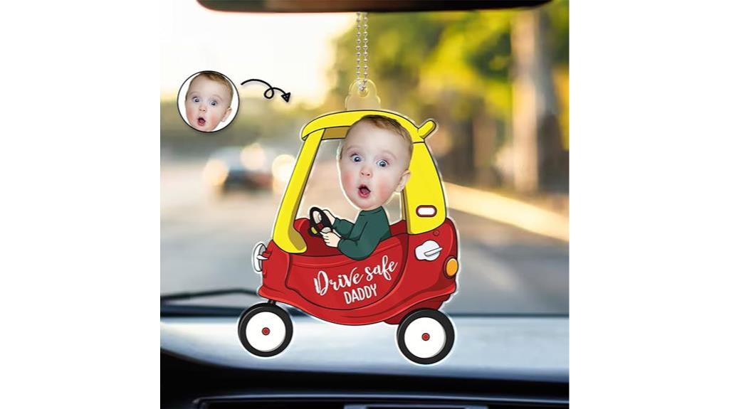 custom photo car ornament