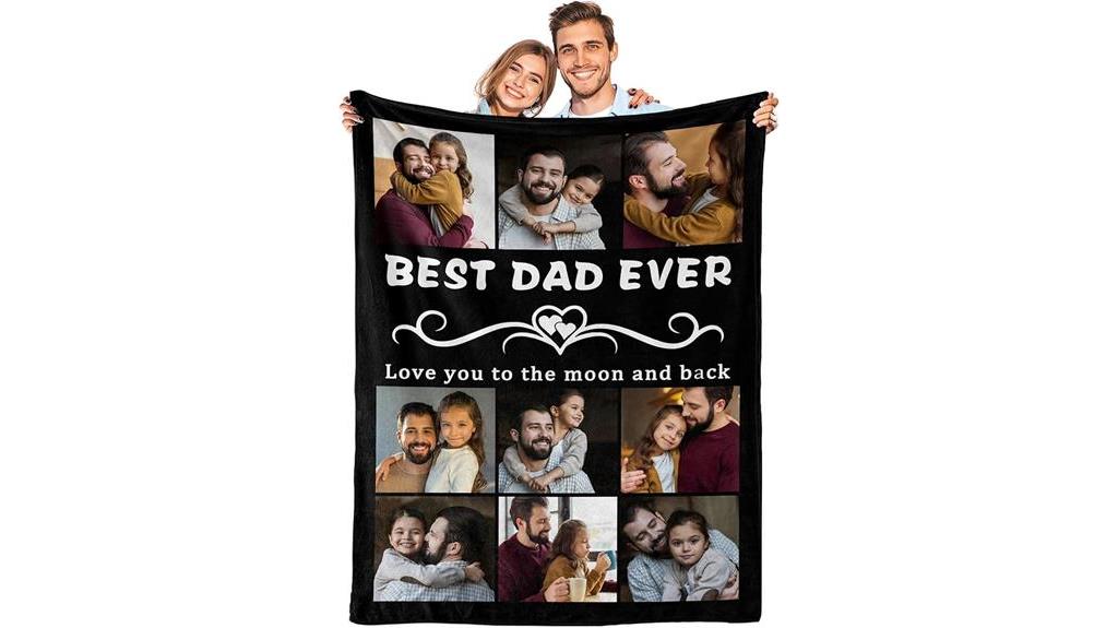 customized blanket for dad