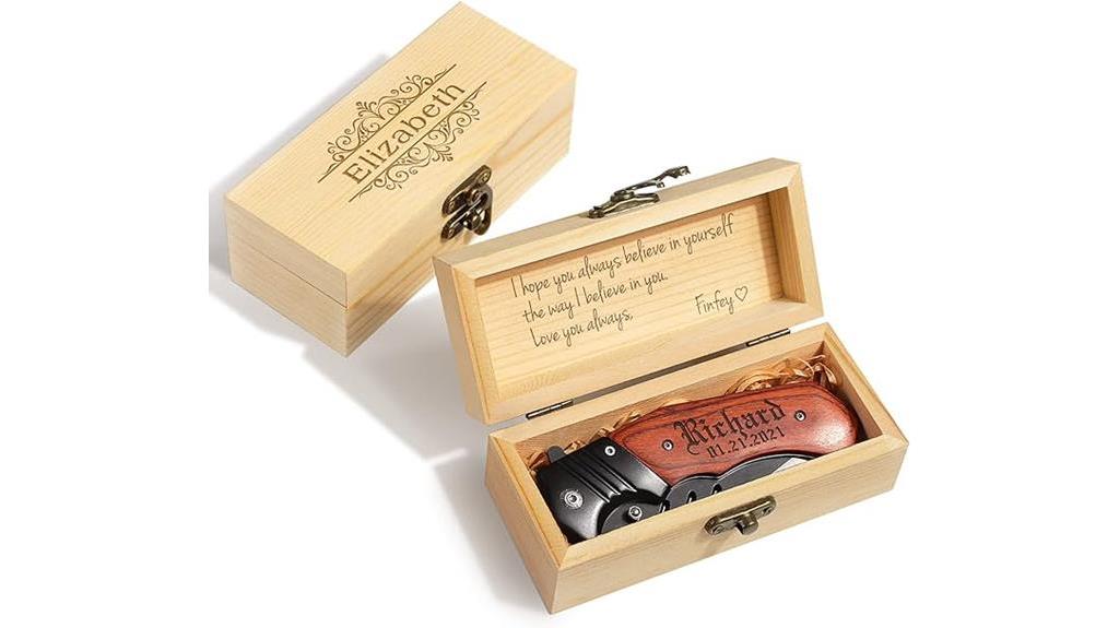 customized knife with packaging