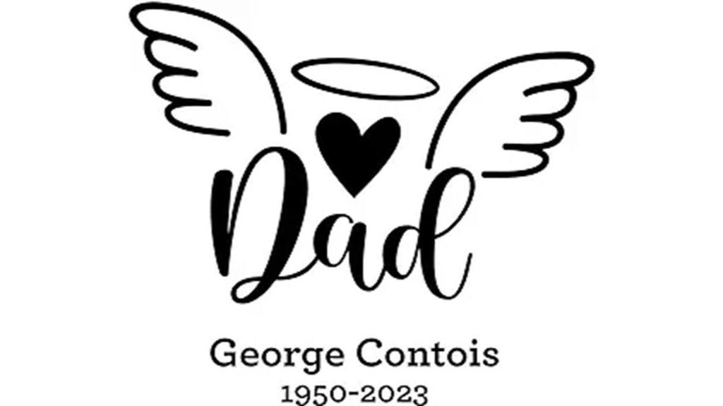 customized memorial sticker for dad