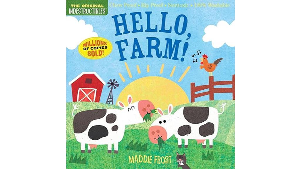 durable farm book for kids