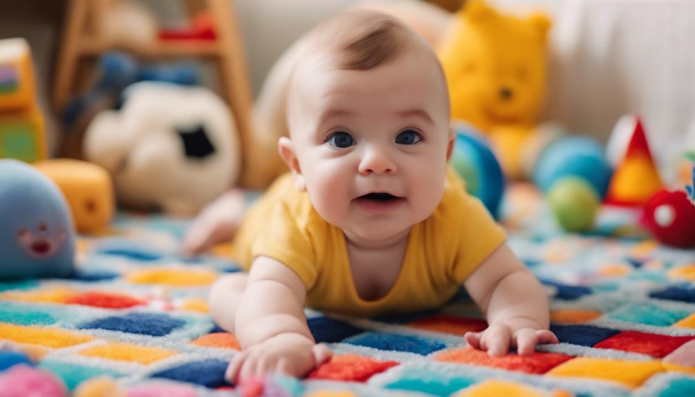 encouraging tummy time routine