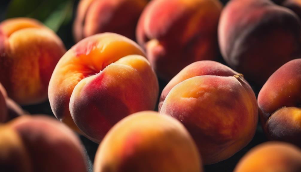 fresh juicy peaches available