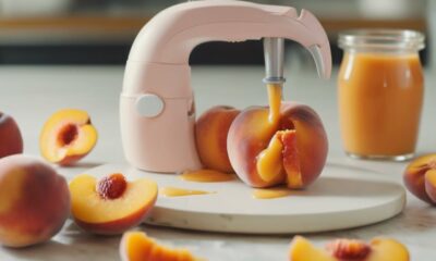 homemade peach baby puree