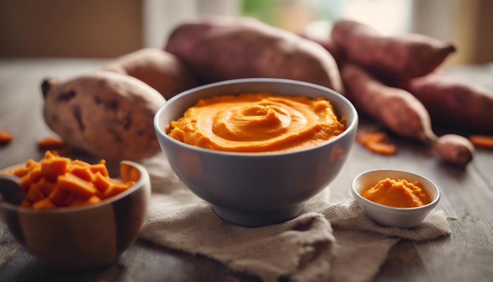 nutrient rich sweet potato puree