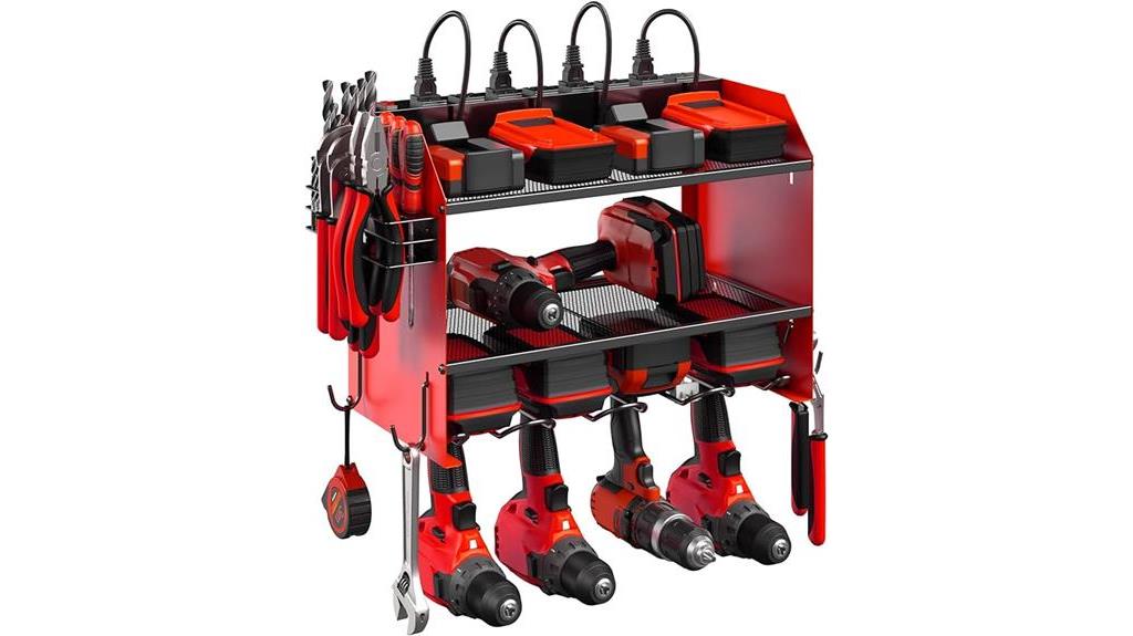 organized power tool storage