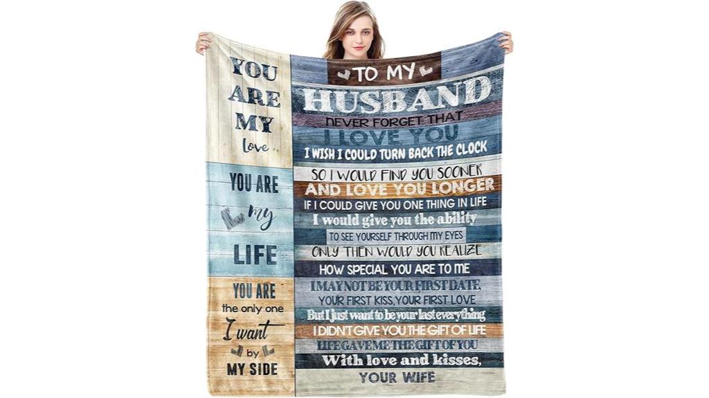 personalized blanket for husband