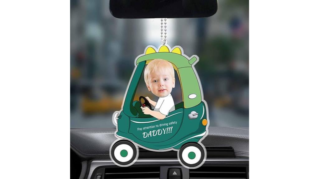 personalized car mirror ornament