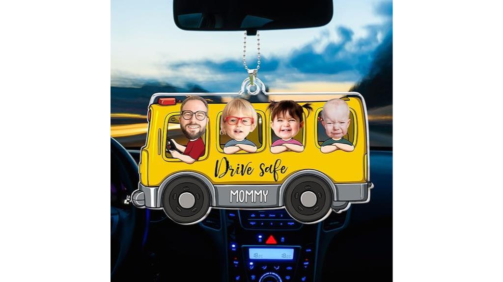 personalized photo car ornament