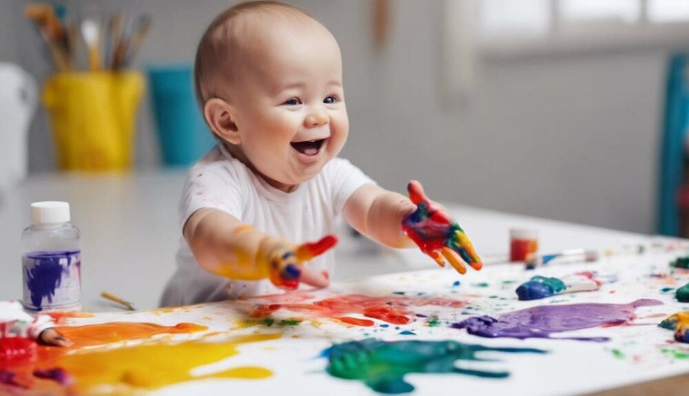 safe finger painting activities