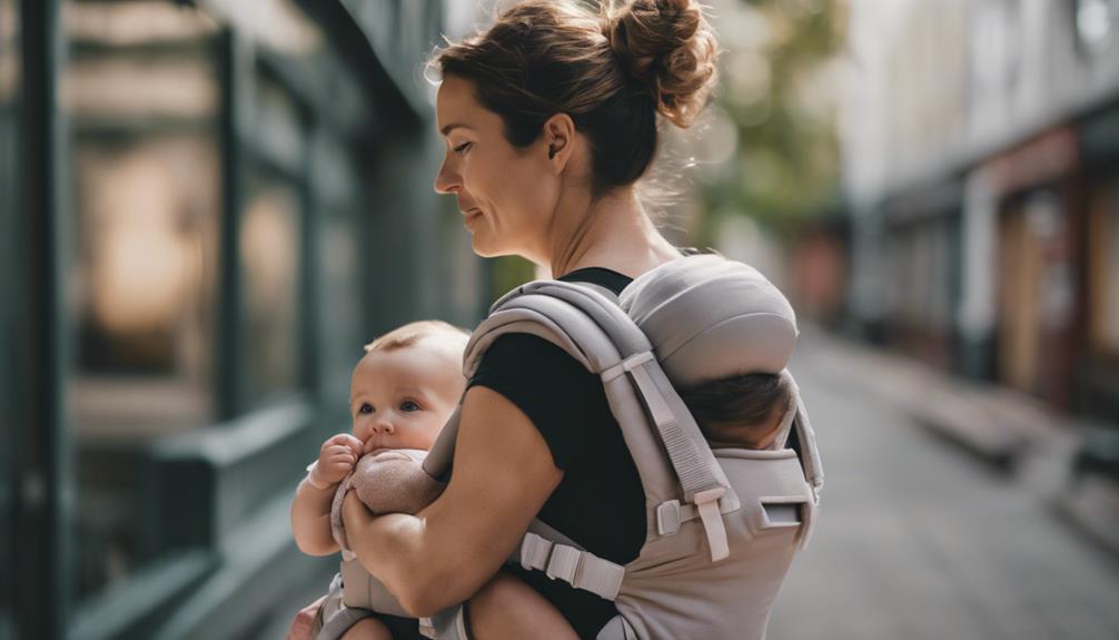 varying babywearing carrying positions