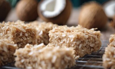 wholesome coconut oat bars