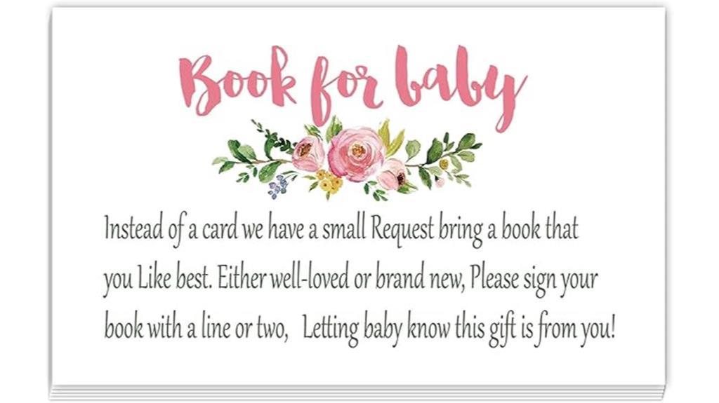 baby shower book request