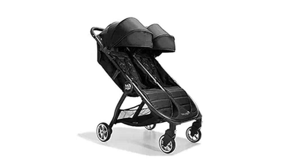 compact double stroller design