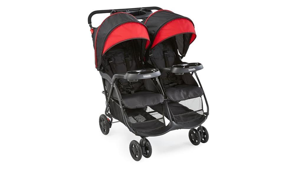 double baby stroller description