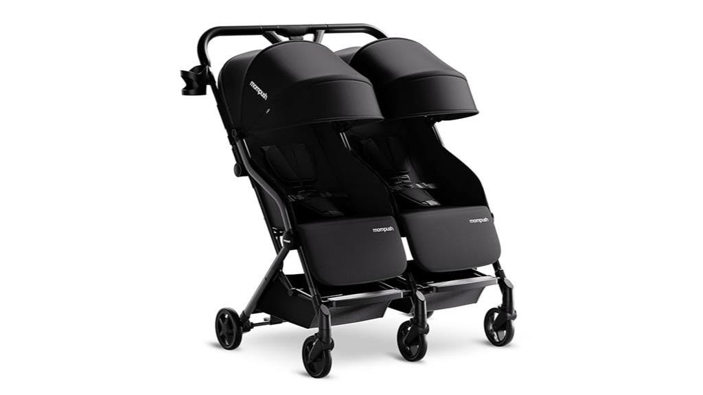 double ultralight side stroller