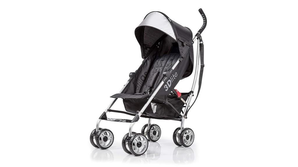 lightweight black stroller design