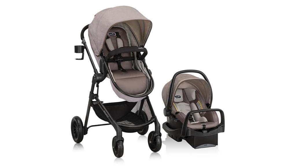 modular travel system with infant car seat