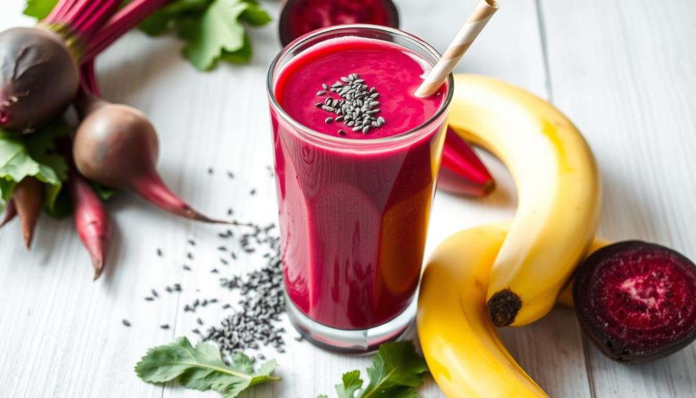 healthy beetroot banana blend