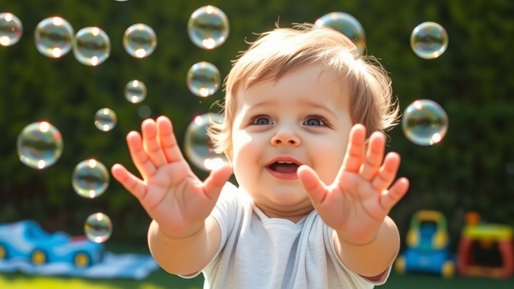 baby bubble chase joy