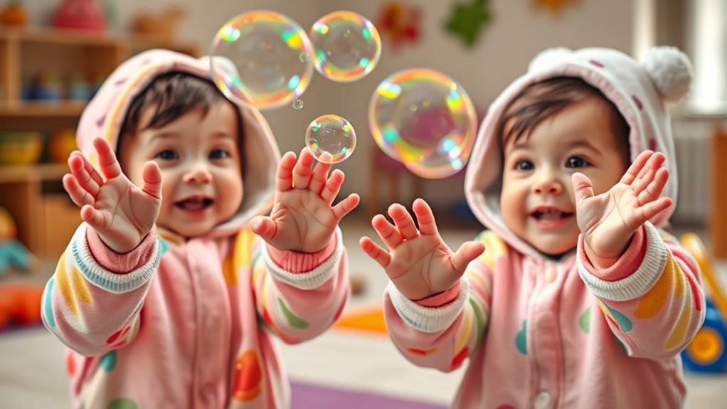 bubbles boost visual coordination