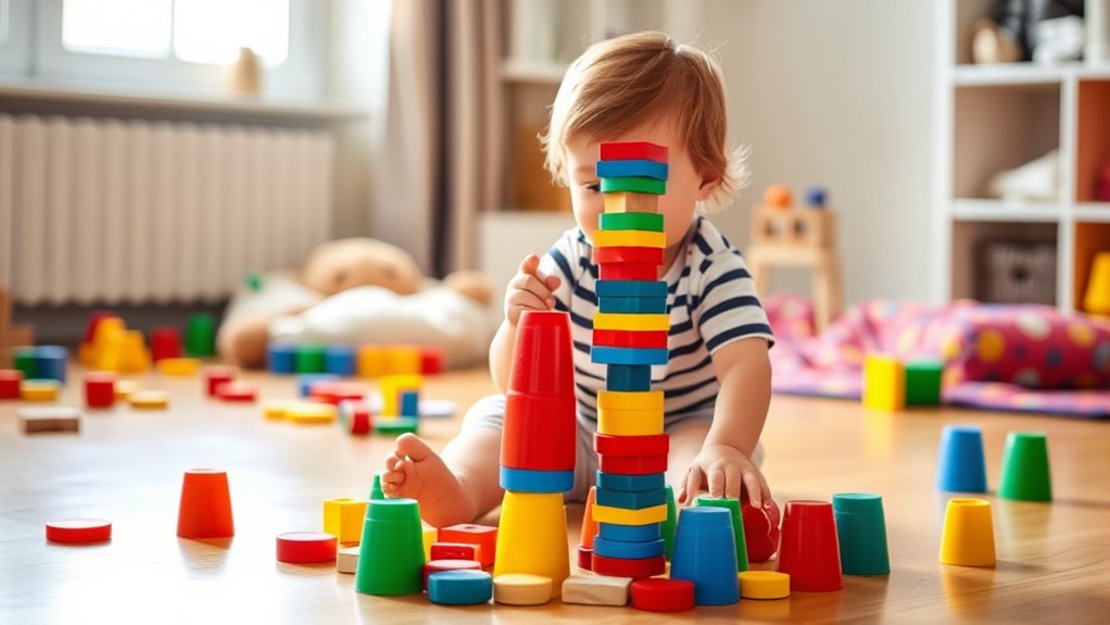 building motor skills through stacking
