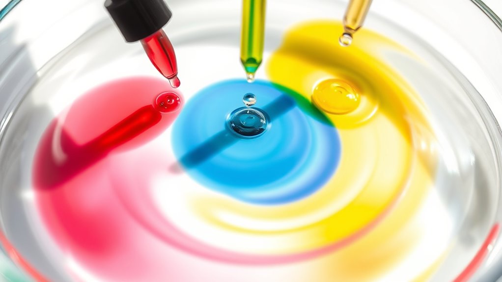 color blending water experiment