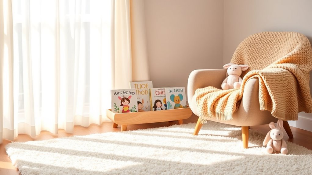 comfortable inviting reading nook