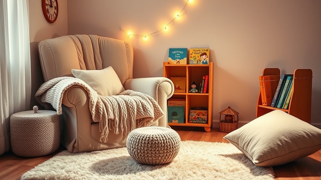 cozy engaging reading environment