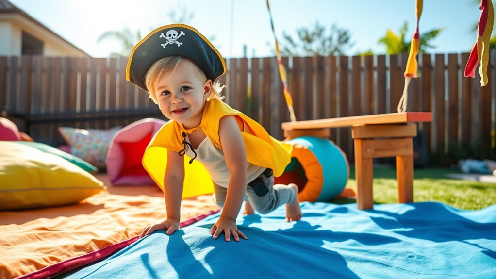 create sensory obstacle course