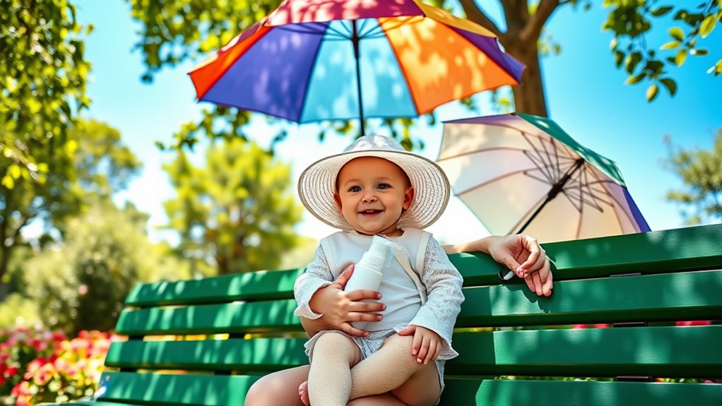 educate caregivers on sun safety