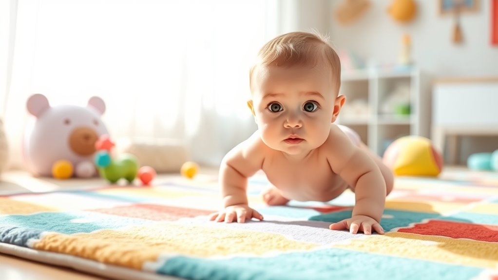 encourage crawling with activities