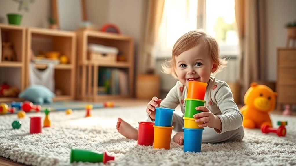 encourage repetitive sensory exploration