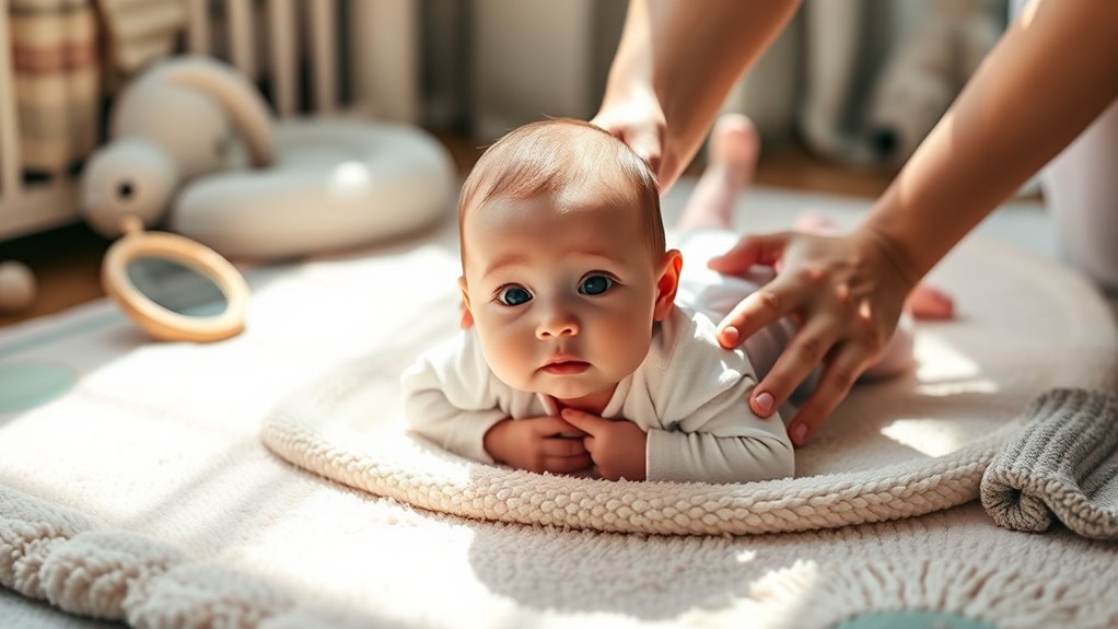 gentle safe supportive tummy time
