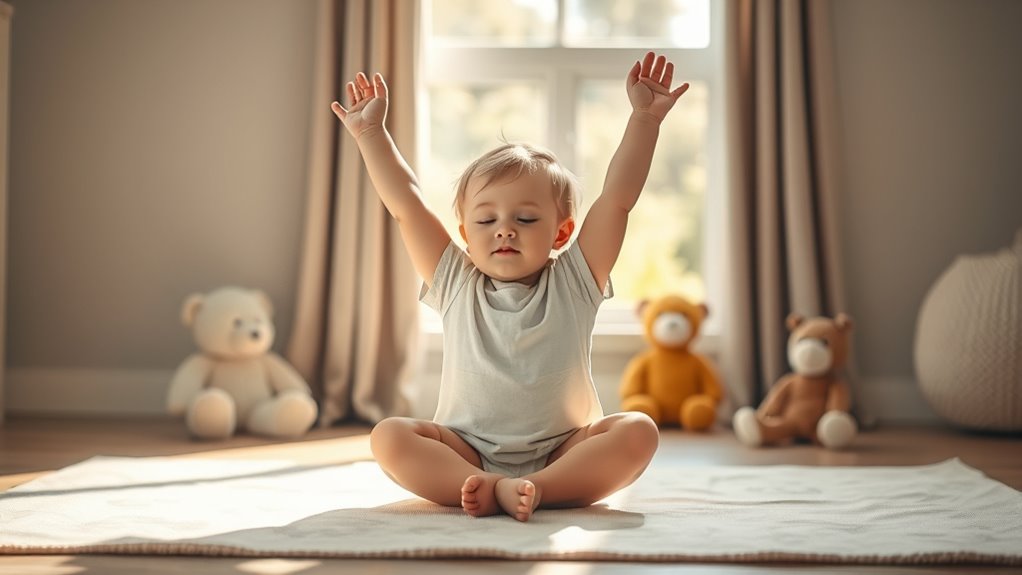 gentle stretches promote calmness