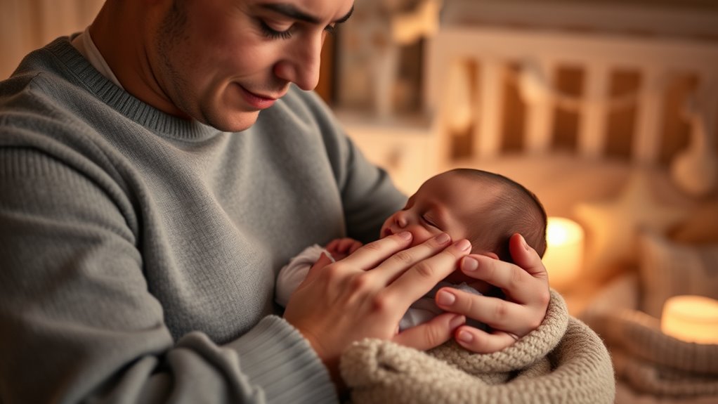 gentle touch soothes baby