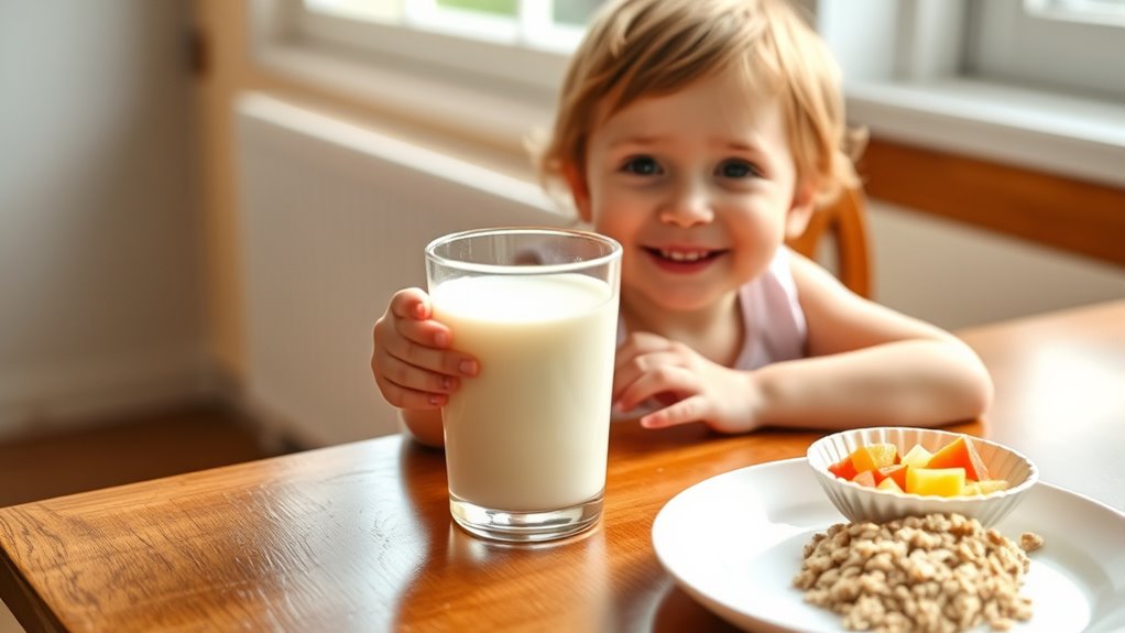 gradual milk introduction monitoring