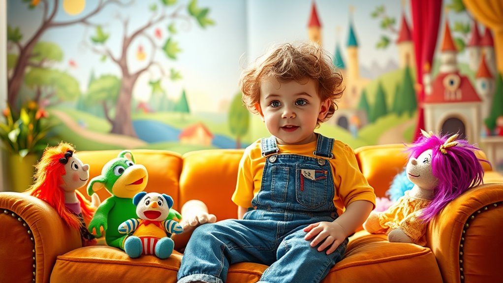 imaginative puppet playtime