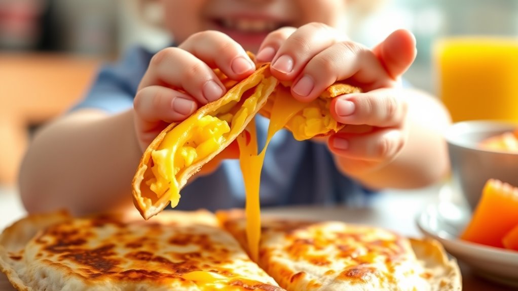 perfectly melted cheesy quesadillas