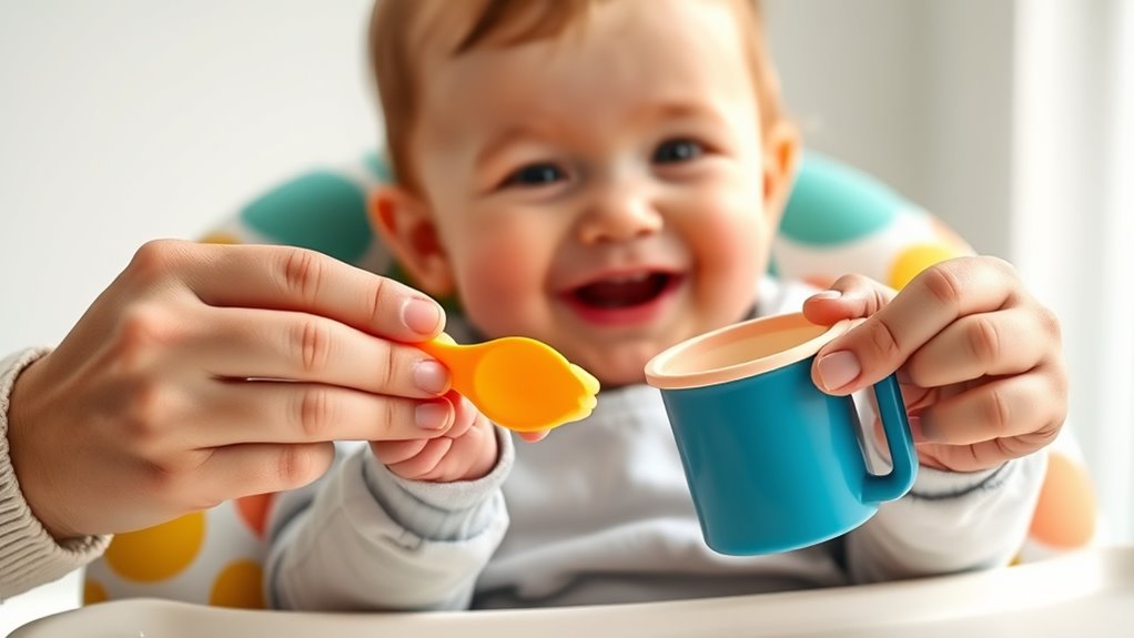 safe ergonomic baby utensils