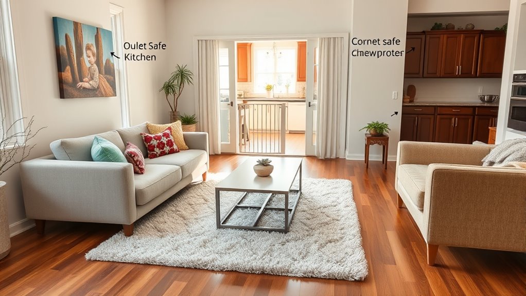 secure clear childproof environment