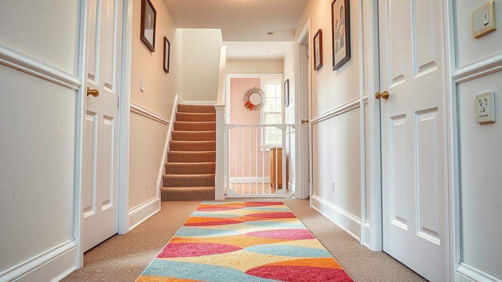 secure stairways with gates