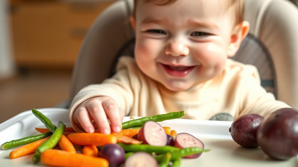 self feeding soft food exploration