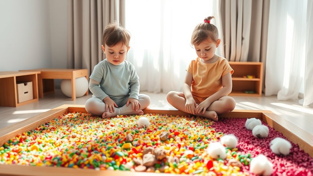 sensory play promotes calmness